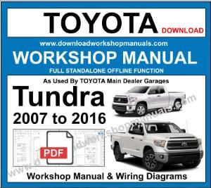 Toyota Tundra Workshop Repair Manual